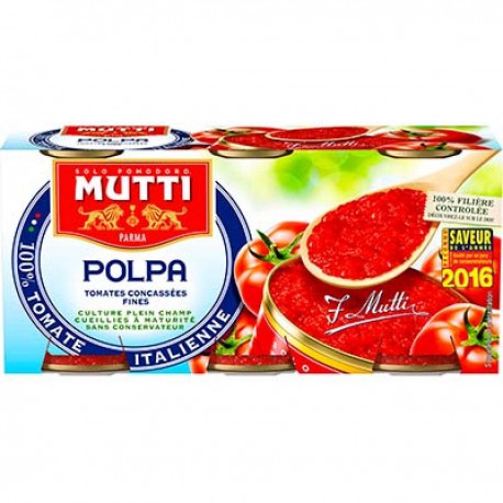 Mutti Pulpe De Tomates 3X400G