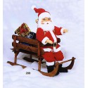 Automat.Pere Noel+Luge Bois