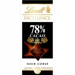 Tablette 100G Chocolat Excellence Noir 78% Lindt