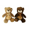 Ours Assis Avec Noeud T.40Cm