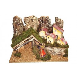 Creche Vide Avec Feu De Camp