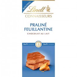 Lindt Chocolat Au Lait Praliné Feuillantine La Tablette De 120 G