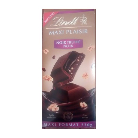 Tablette 230G Chocolat Maxi Plaisir Noir/Truffe/Noix Lindt