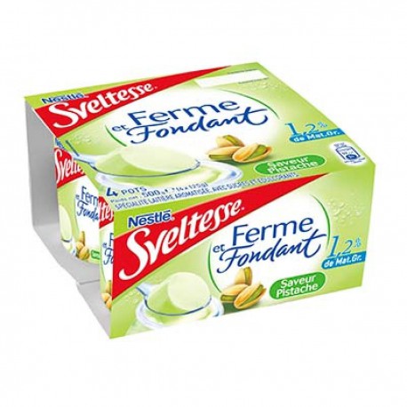 4X125G Yaourt Ferme&Fondant Pistache Sveltesse