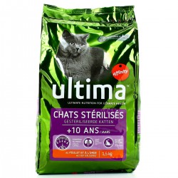 Ultima Croquette Chat Stérilisé + De 10 Ans Ultima 1.5Kgh