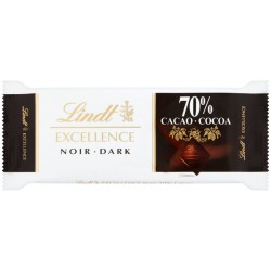 Barre 35G Chocolat Excellence Noir 70% Lindt
