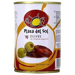 120G Olives Farcies Chorizo Piquant Plaza Del Sol