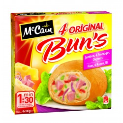 Mc Cain Bun S Jambon/4 Fromages/Oignons Mac Cain 400G