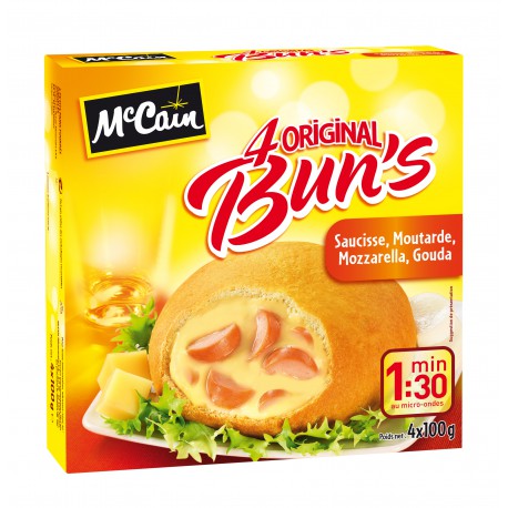 4X100G Bun S Saucisse Mc Cain