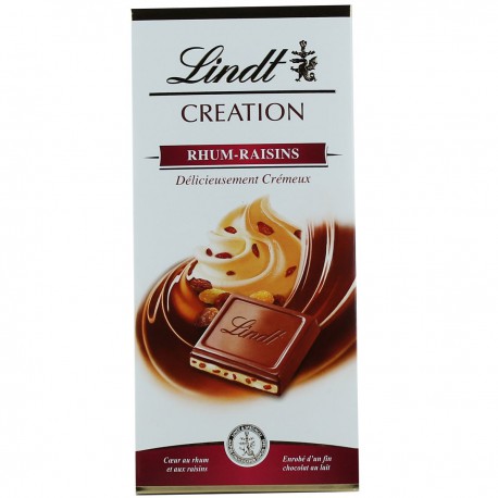 Tablette 150G Chocolat Creation Rhum Raisin Lindt