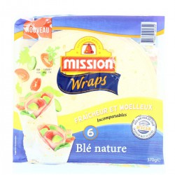 Wrap Galette De Blé Nature 370 G 6 Galettes