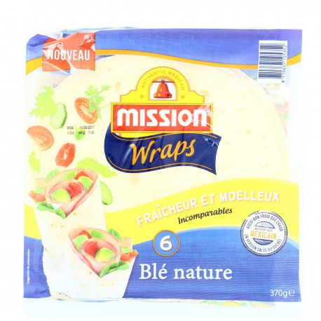 Wrap Galette De Blé Nature 370 G 6 Galettes
