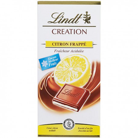 Lindt Chocolat Création Lait Citron Frappé Lindt 150G