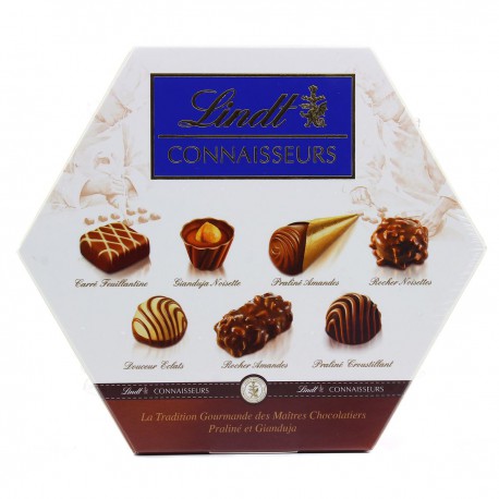 Connaisseurs Noir Sélection boîte-cadeau de chocolats assortis, 400 g, chocolat  noir – Lindt : Boite