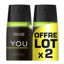 Lot 2 Deo Compresse You 100Ml Axe