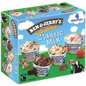 4X100Ml Glace Classic Mix Ben & Jerry S