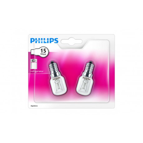 2 Tub Frigo 15W E14 Philips