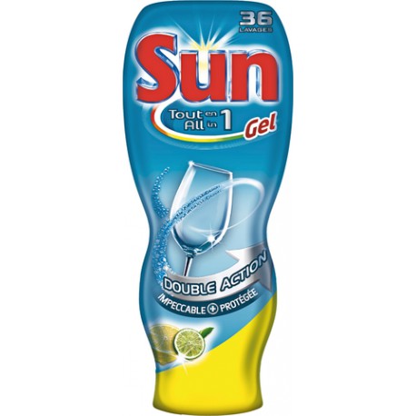 720Ml Gel Lave Vaisselle Turbo Tout En Un Citron Sun