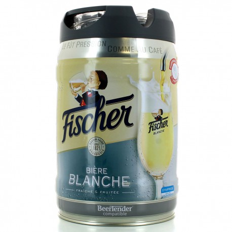 5L Biere Blanche Fischer 5°