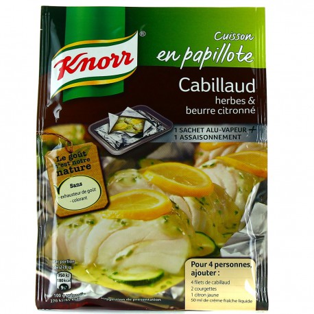 30G Kit Cuisson Alu Cabillaud Knorr