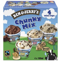 B&J Minipot Chunky Mix X4 305G