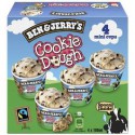 4 Mini Pot Glace Cookie Mix 302G Ben & Jerry S