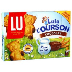 Lu Gâteaux Chocolat Lulu L'Ourson La Boite De 10 - 300 G