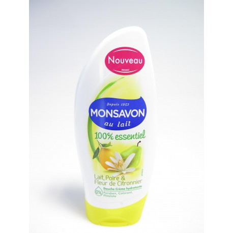 Flacon 250Ml Gel Douche 100% Poire/Citron Monsavon