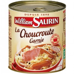 William Saurin Choucroute Garnie Au Vin Blanc William Saurin Boîte 4/4 800G
