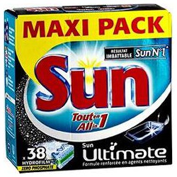 38 Doses Lave Vaisselletout En 1 Ultimate Sun