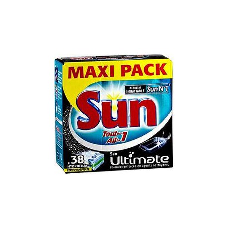 38 Doses Lave Vaisselletout En 1 Ultimate Sun