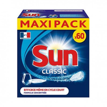 60 Doses Lessive Lave Vaisselle Classic Standard Sun