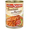 William Saurin Plat Cuisiné Saucisses Aux Haricots La Boite De 420 G
