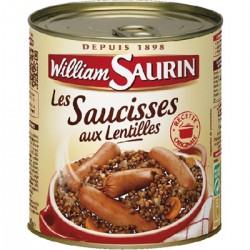 William Saurin Coeur De Marche Saucisses Aux Lentilles 4/3