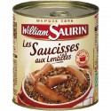 William Saurin Plat Cuisiné Saucisses Lentilles La Boite De 840 G
