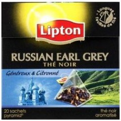 19 Sachets Pyramide Russ. Earl Grey Tea Lipton