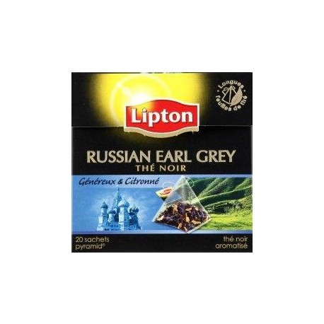 19 Sachets Pyramide Russ. Earl Grey Tea Lipton