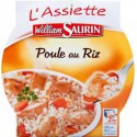William Saurin Plat Cuisiné Poule Au Riz Assiette Micro Ondable 285G