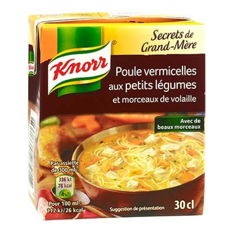 Knorr soupe de poulet 515ml - soupe boite chockies