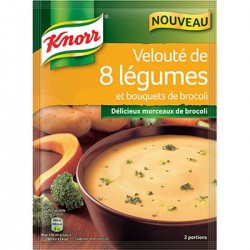 53G Soupe Deshydratee 8 Legumes Brocolis Knorr