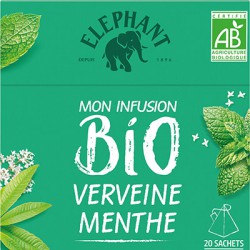Infusion Verveine Menthe Bio 20Sach.Pyram.Elephant