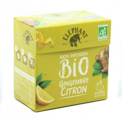 Infusion Gingembre Citron Bio 20Sach.Pyram.Elephant