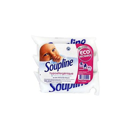 3X250Ml Assouplissant Concentre Hypoalergenique Soupline