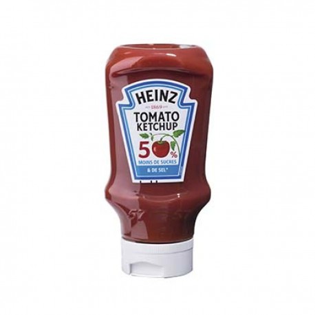 Ketchup -50% Sucre Et De Sel Top Dowm 435G Heinz