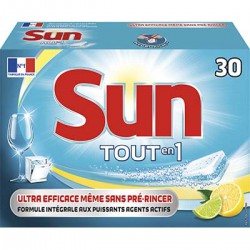 30 Tabs Lave Vaisselle Tout En 1 Citron Sun