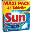45 Tabs Lave Vaisselle Standard Tout En 1 Sun