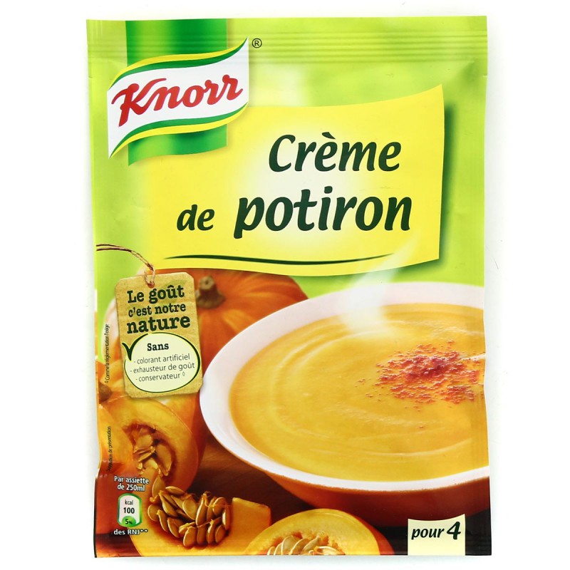 1L Soupe Deshydratee Creme De Potiron Knorr - DRH MARKET Sarl