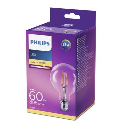 Phil Amp Led Glob Fil 60W E27