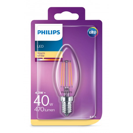 Phil Amp Led Flam Fil 40W E14