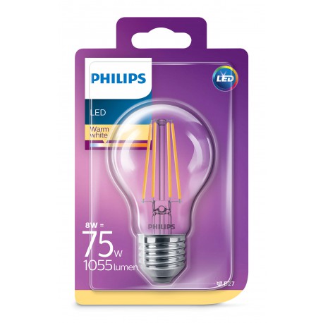 Phil Amp Led Std Cl 75We27